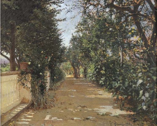 Итальянский художник Gustavo Simoni (1846-1926) (50 работ)