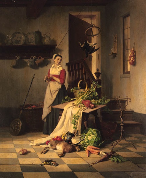 Бельгийский художник Florent Willems (1823-1905) (61 работ)