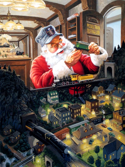 Life of Santa through the eyes of Tom Newsom (56 works)
