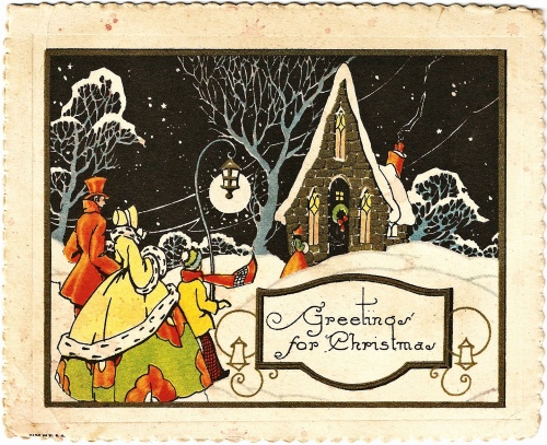 New Year postcard of the twentieth century # 1  Новогодняя и рождественская открытка ХХ века #1 (50 открыток)